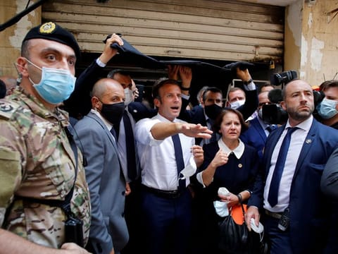 Macron's moment: French President Emmanuel Macron visited shell-shocked Beirut, pledging support and calling for change after a massive blast left hundreds dead