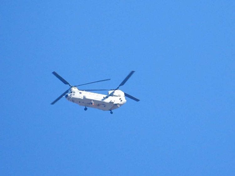 Chinook helicopter of the Indian Air Force 
