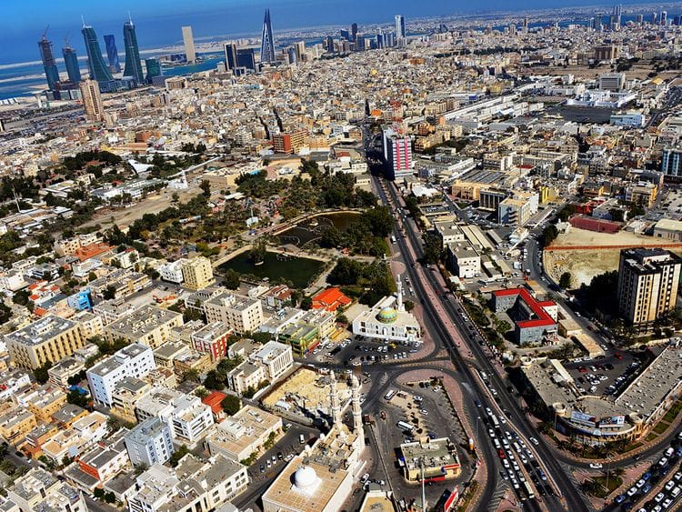 Stock Bahrain Manama skyline