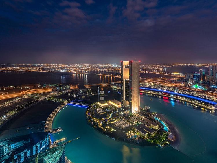 Stock Bahrain Manama skyline 