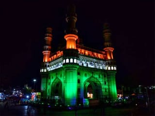 India illuminates in tricolour on Independence Day eve