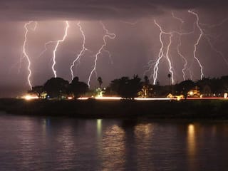 In Pictures: California hit by lightning, rare thunderstorms