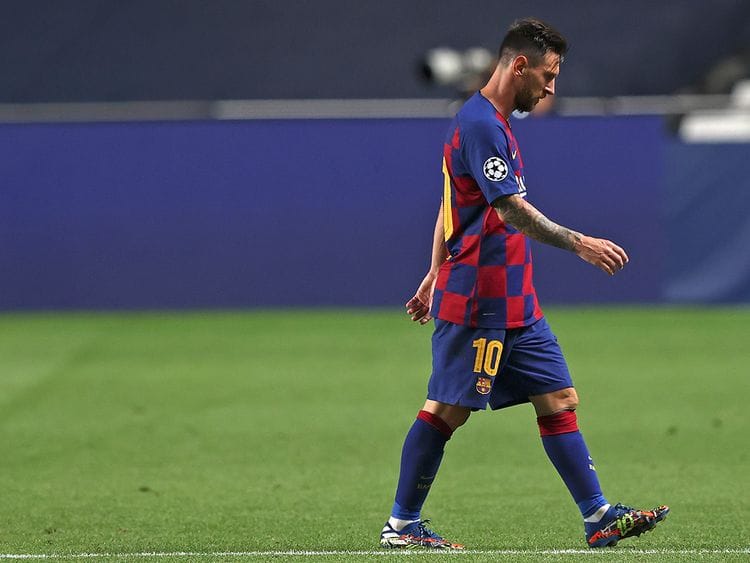 Lionel Messi is heading for the Barcelona exit after Bayern humiliation
