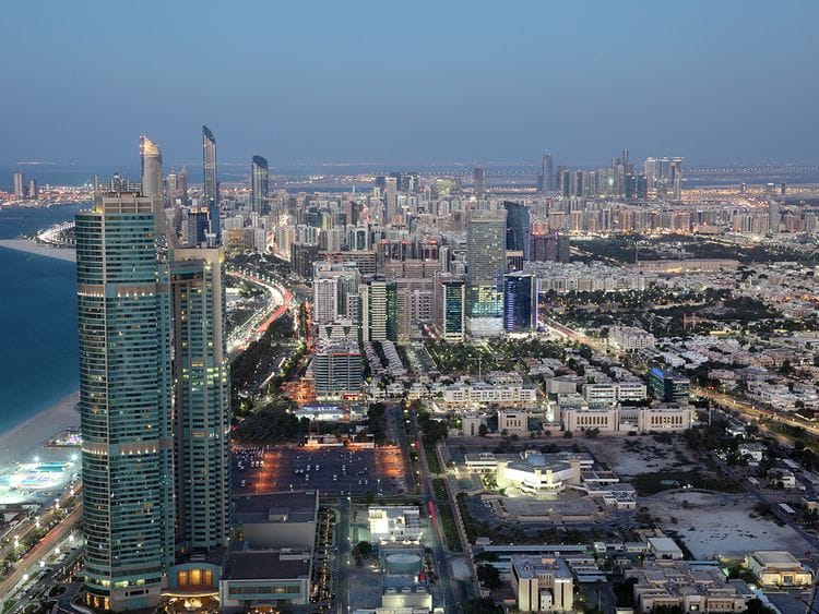 Stock Abu Dhabi skyline