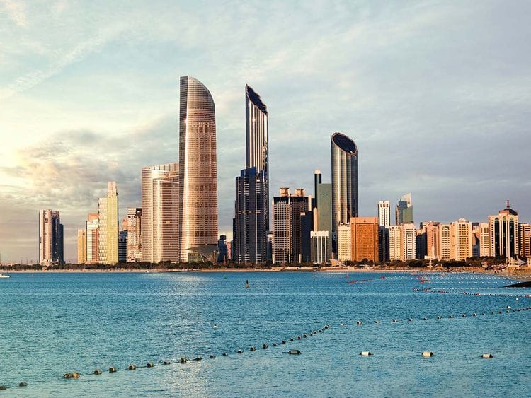 Stock Abu Dhabi skyline