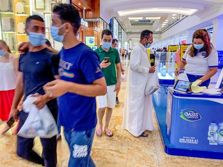 Stock shopping Dubai mall of the emirates