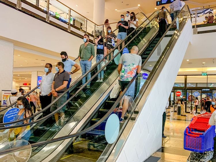 Stock shopping Dubai mall of the emirates