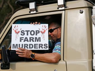 In pictures: South African farmers protest attacks