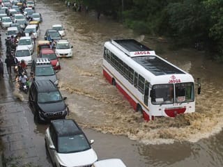 In pictures: Incessant rain pours misery on NCR-Delhi commuters