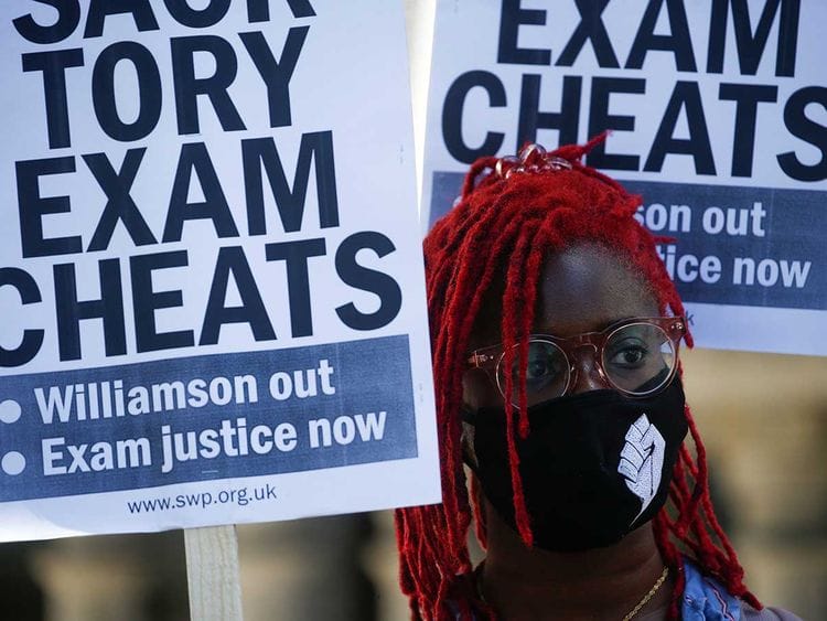 BRITAIN-EDUCATION-EXAM