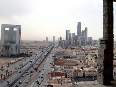  A view shows buildings and houses in Riyadh, Saudi Arabia,