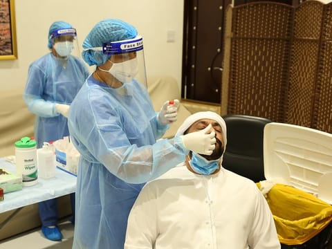 A coronavirus screening centre in Fujairah (File photo)