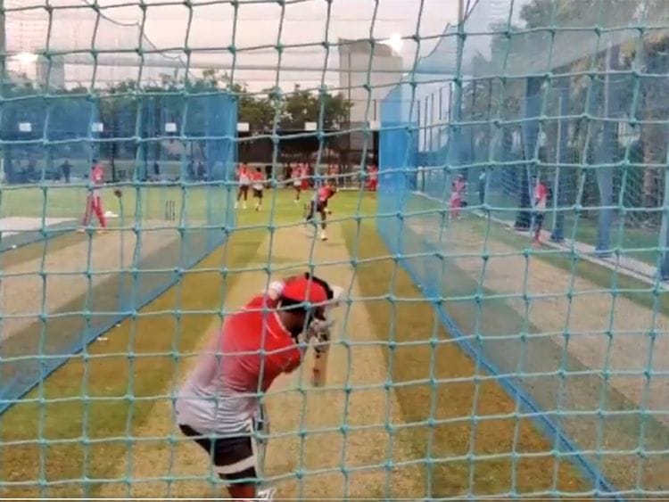 Kings XI Punjab train in Dubai