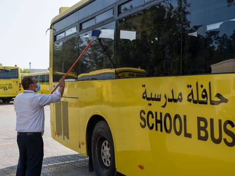 UAE students headed back to school on Sunday after almost six months’ closure due to COVID-19.