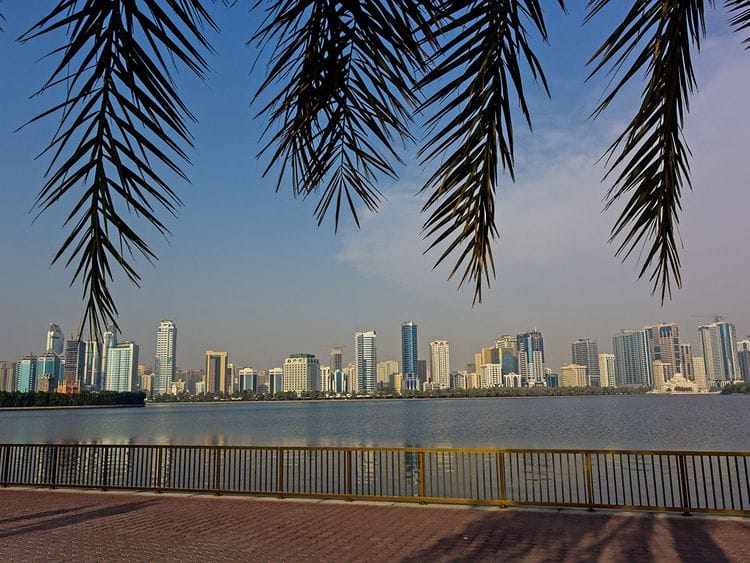 Stock Sharjah skyline