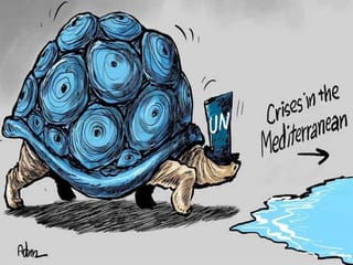 Cartoons: A look at the plight of refugees, oil's balancing act and Lebanon's woes