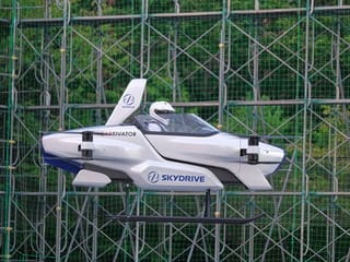 Japan's 'flying car' gets off ground, with a person aboard