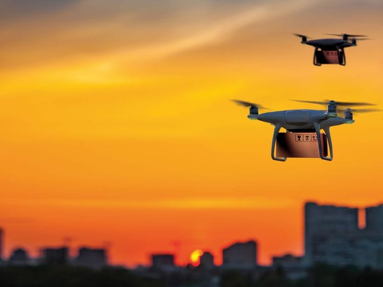 Warehousing & Logistics home delivery by drones for web