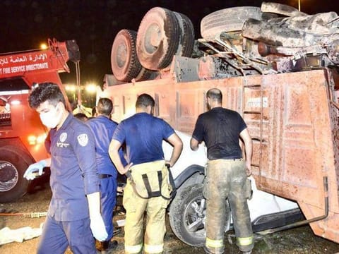 The scene of the accident.