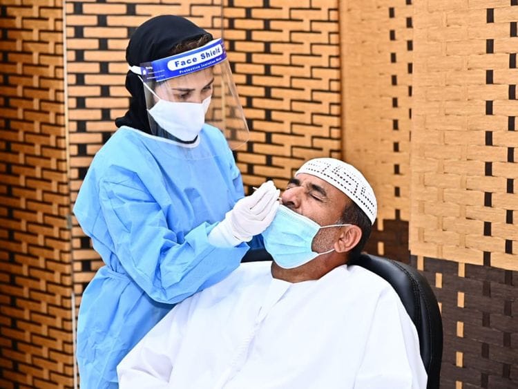Stock Covid testing UAE