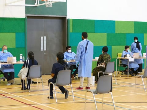 File picture of a COVID-19 testing centre in UAE.