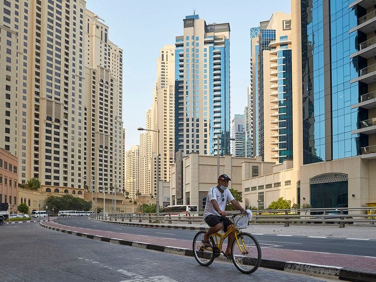 Stock JBR Jumeirah beach residence Dubai property