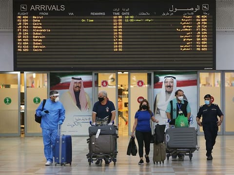 Kuwait airport passengers. Photo for illustrative purposes