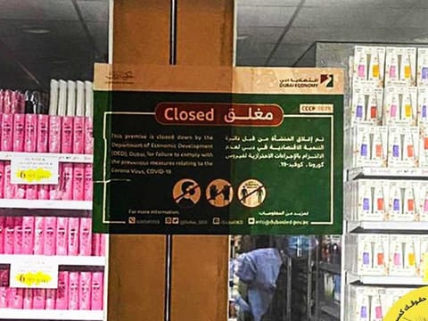 Dubai Police have fined 141 shops in various malls for violation of COVID-19 protocol.
