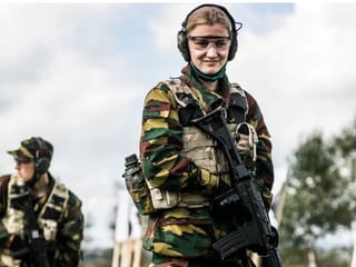 Photos: Belgium's crown princess Elisabeth starts military school