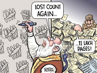Cartoon from Satish: India says no data on migrant deaths
