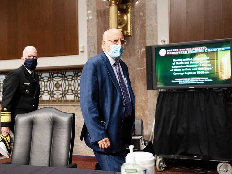 Robert Redfield, the Centres for Disease Control and Prevention director,