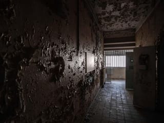 Eerie images of an abandoned prison in Compiegne, Northern France