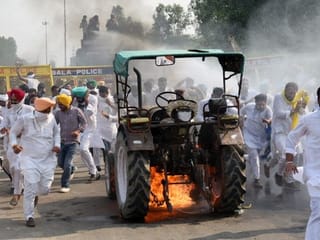 Photos: India's opposition parties stage nationwide protest against new farm bills