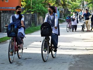 Photos: Schools reopen in parts of India after 6 months
