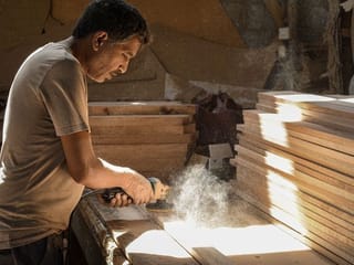 In Pictures: Learn how to make a sofa or a bed at a traditional furniture factory in Sharjah