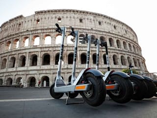 Photos: As Rome boosts micro-mobility, some complain of electric scooters gone wild