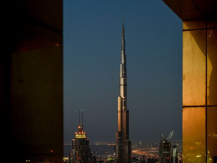 Stock Dubai skyline city