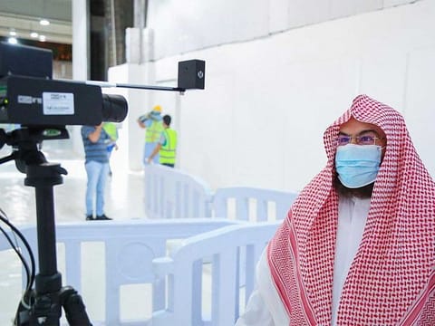 President-General of Affairs of the Grand Mosque and the Prophet’s Mosque Abdulrahman Al Sudais launches sophisticated thermal cameras in the Grand Mosque. 