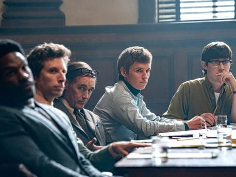 A still from 'The Trial of the Chicago 7'.