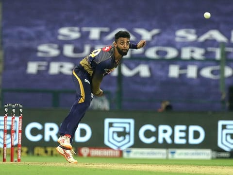 Varun Chakaravarthy provided the X-factor in the Knights' bowling line-up against Sunrisers in Abu Dhabi on Saturday. 