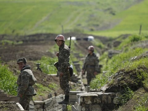 Nagorno-Karabakh is an ethnically Armenian enclave within Azerbaijan that has been out of Azerbaijan’s control since the end of a war in 1994. Both sides have heavy military presence along a demilitarized zone separating the region from the rest of Azerbaijan.