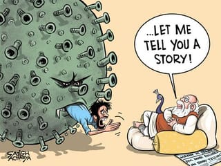 Cartoon from Satish: Bollywood drama, IPL in UAE  to India's GDP data