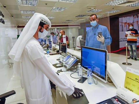Visitors at an Amer centre in Al Twar, Dubai. According to an official, Dubai residents who cancelled their visas between March 1 and July 12 and have not exited will be considered as those who have already overstayed as the deadline to leave or change their statuses ended on August 11, 2020.