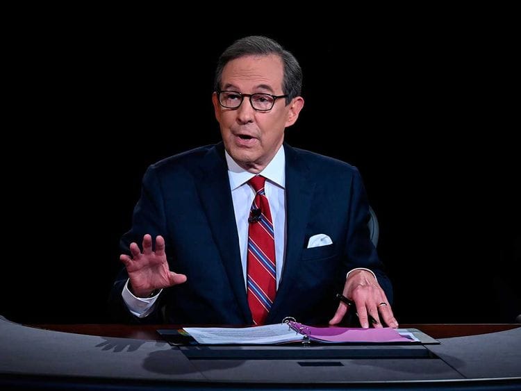 Moderator Chris Wallace presidential debate US biden trump