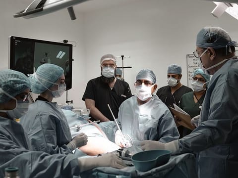 A patient being administered the Rezum therapy.