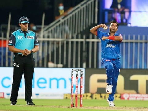 Amit Mishra of the Delhi Capitals struck four telling blows that floored the Mumbai Indians in IPL 2021.