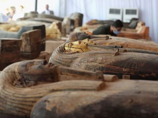 Egypt unveils 59 ancient coffins in major archaeological discovery