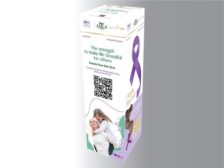 The campaign, Strong Hair Stronger You, encourages UAE residents to donate their hair for cancer patients