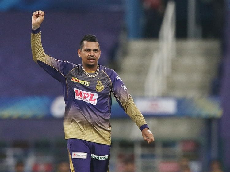 Sunil Narine of Kolkata Knight Riders 