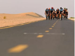 Former Tour de France winner Lance Armstrong spotted on Dubai's Al Qudra Cycling track